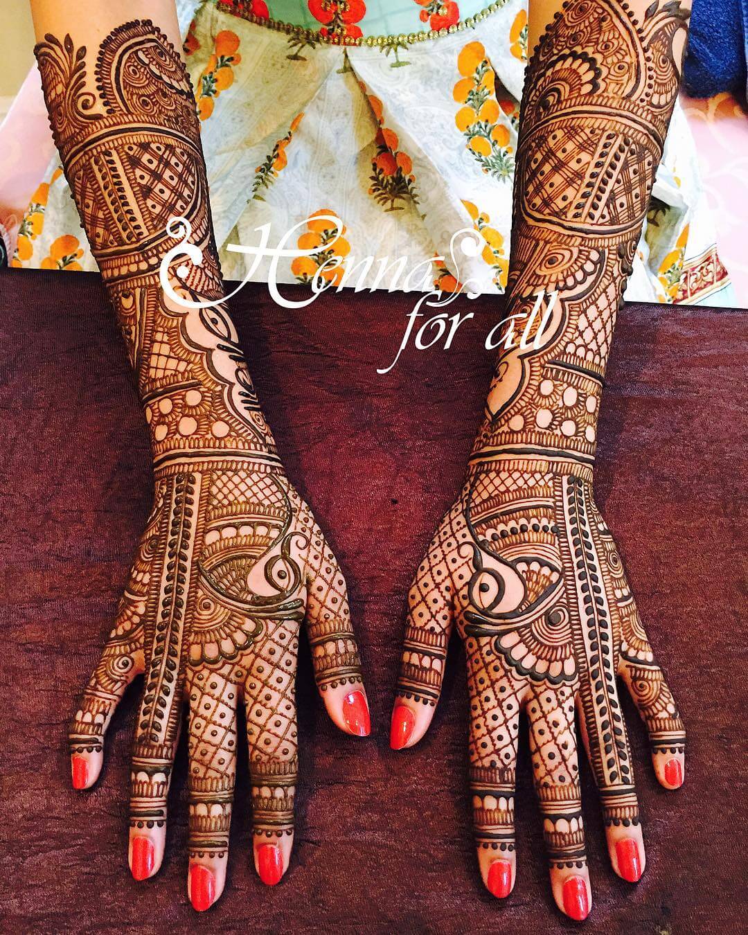 Full Hand Mehndi Designs For Bridal - Design Talk