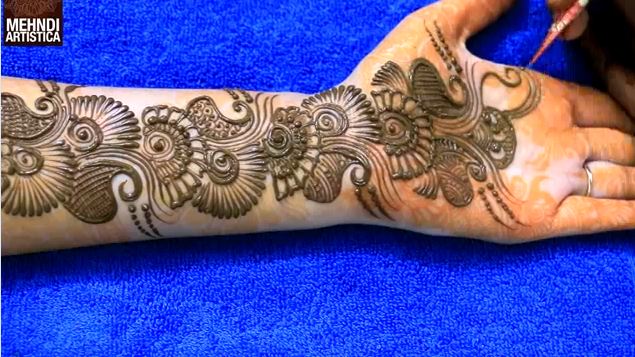 Beautiful Henna Mehndi Design for hand - Step by step - Mehndi Artistica